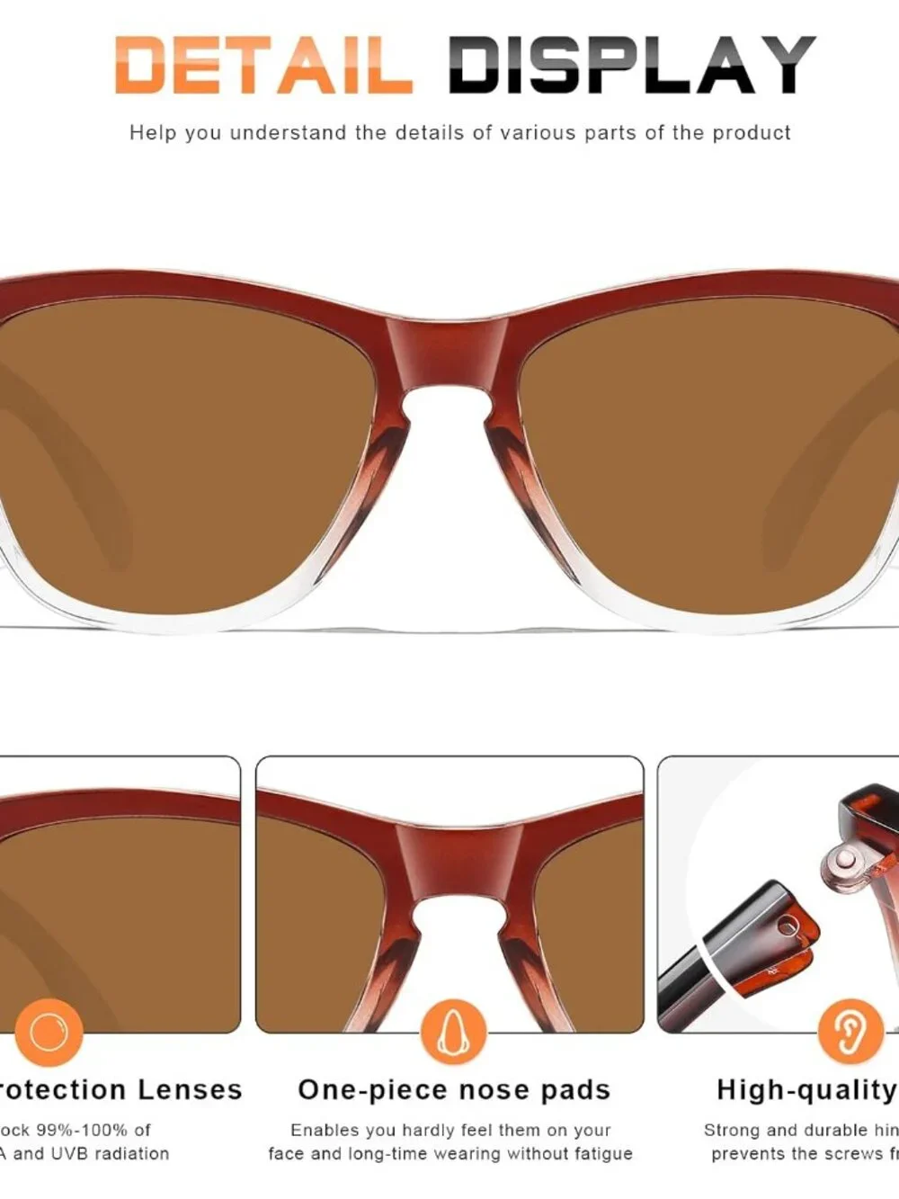 Classic Oval Women's Sunglasses - Lightweight, Polarized with UV400 Protection